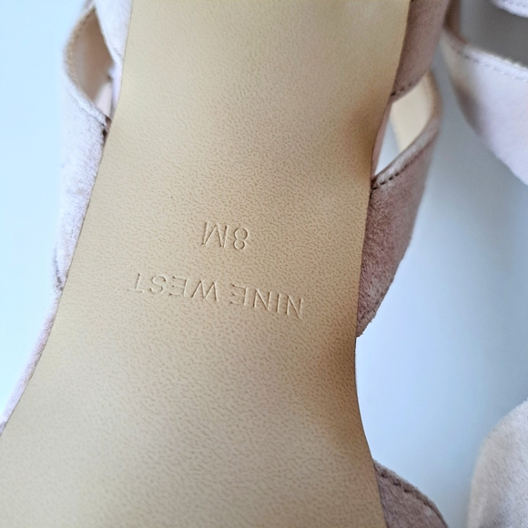 Nine West Strappy 3" Heel | Pointy Toe | Neutral/Sand - Picture 8 of 12